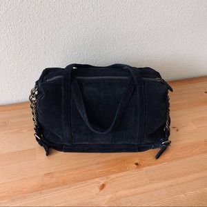 Madewell 1937 Accessories Suede Satchel Black EUC